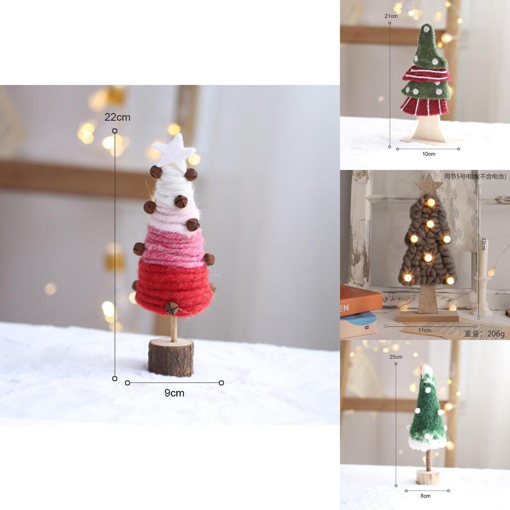 Christmas Wool Felt Tree Ornament For Holiday Decor And Scene Setting