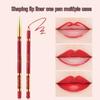 Waterproof Long-Lasting Lip Liner Pencil for Women - Non-Fading Lipstick Outline and Microblading Positioning for Beginners