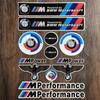 kfwhl7 Reflective Stickers for BMW Motorcycles - Helmet Decals with BMW Logo for G310GS/S1000RR/1200GS