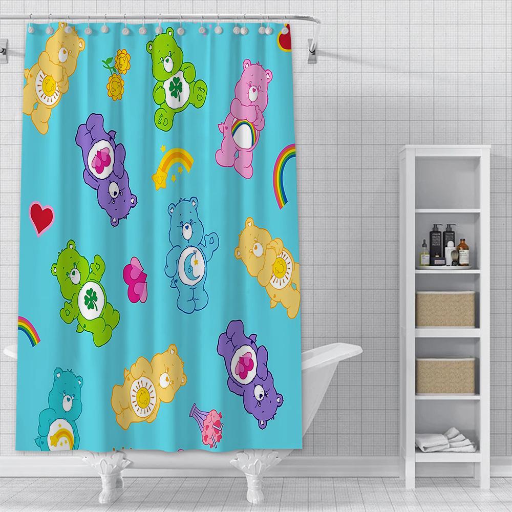 Care Rears Shower Curtain Waterproof Polyester Fabric Paint Colorful Bath Curtains Home Bathroom Decor Curtain With Hook