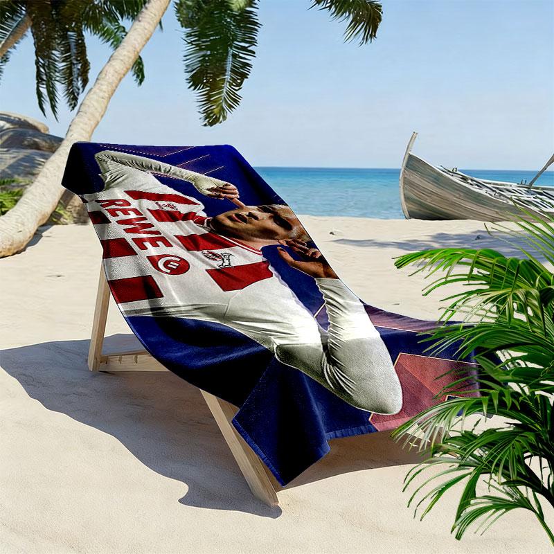 Said El Mala Print Beach Towel, Large Soft Quick Dry Towel for Beach Camping Swimming