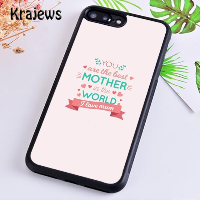 

Мягкий чехол для телефона Krajews Best Mom Ever Quotes для iPhone 14 5 6s 7 8 plus XR XS 11 12 13 pro max Samsung S21 S22ultra Plus Samsung S22ultra