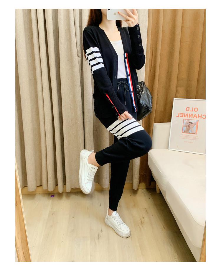 Women's Red Knit V-Neck Cardigan - Short Jacket, Trendy 2025 Style