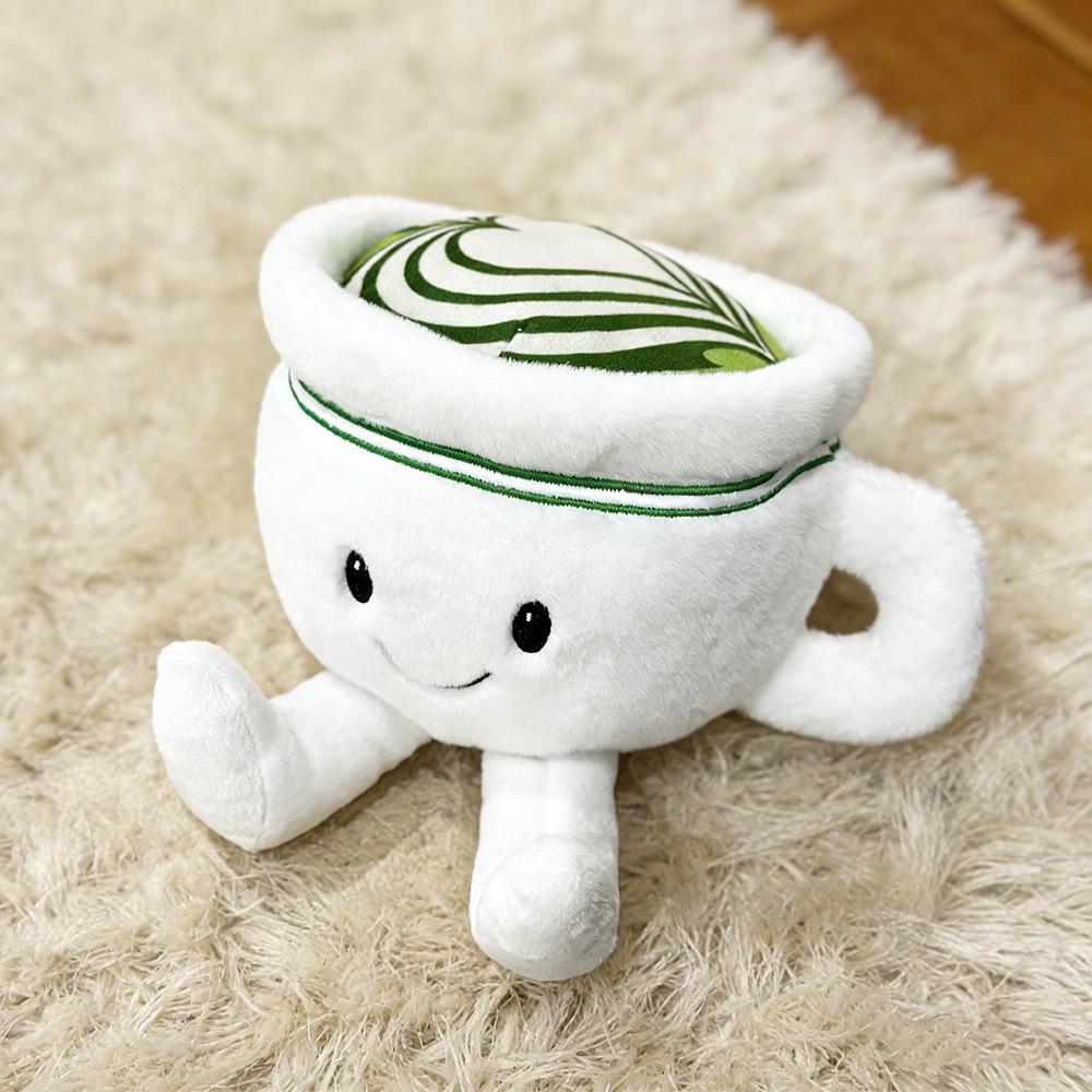 New 12cm Matcha Plush Toys Cute Soft Stuffed Cartoon Pillow Anime Dolls for Kid Birthday Christmas Gift
