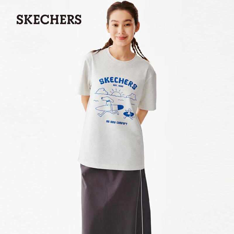 Унисекс футболка Skechers свободного кроя с коротким рукавом M 95