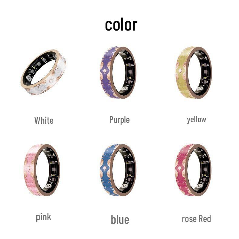 V10 Smart Ring: Heart Rate & Blood Oxygen Monitor, Sleep & Sports Tracker, Waterproof Enamel Design