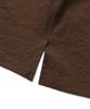 Connect Kinrock Loose Fit Seersucker Short Sleeve Shirt (Brown)