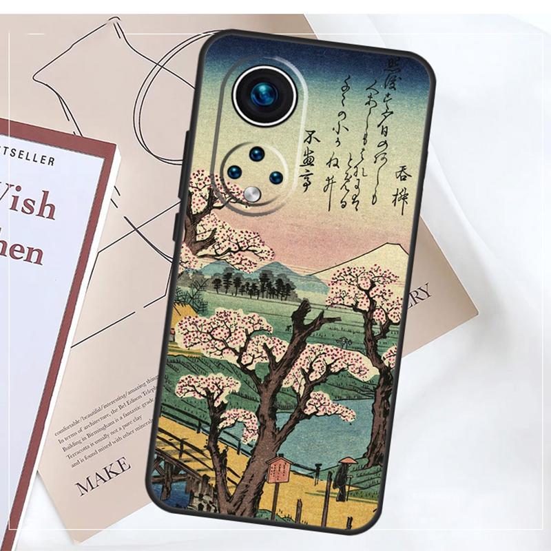 Japanese Style Art Case For Honor Magic 5 6 7 8 Pro X9a X9b X9c X9d X8b X8c Win RT 50 70 90 200 400 Lite Cover