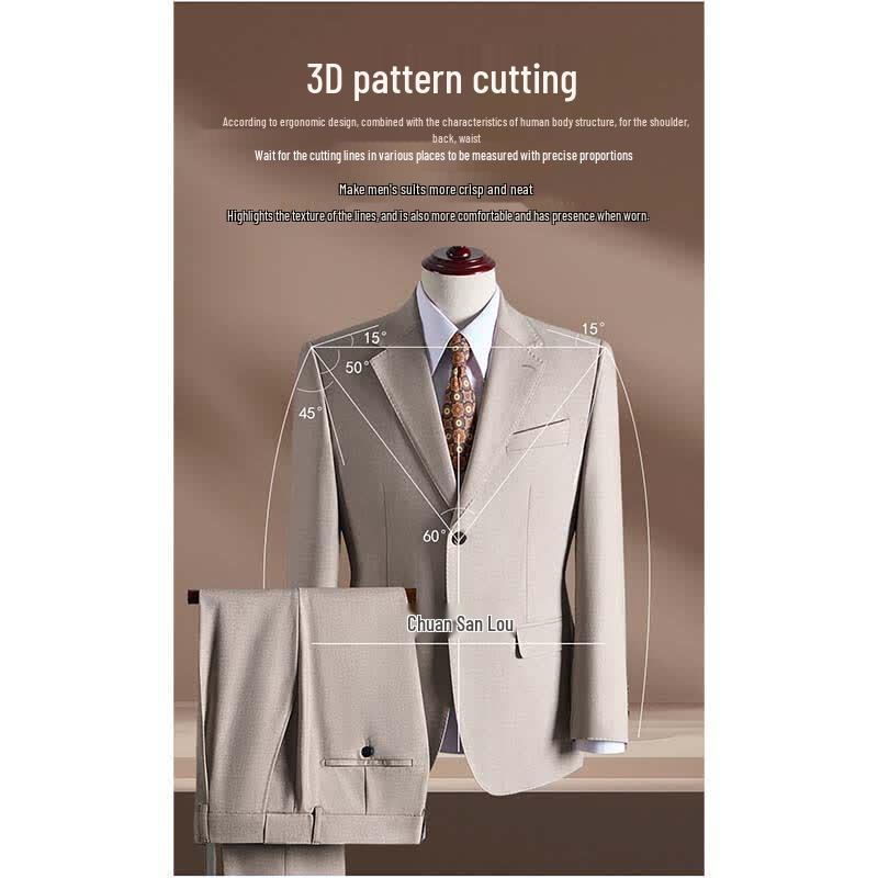 Men's Premium Tencel Lyocell Wool Blend Suit Set
