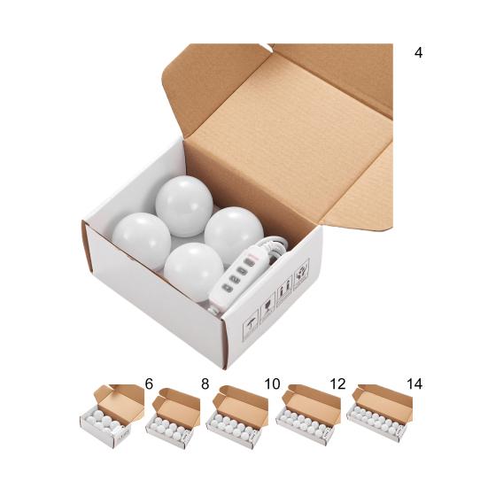 1 Set Eye-catching Mirror Light Self-adhesive Uniform Light Protect Eye DIY LED Vanity Mirror Light