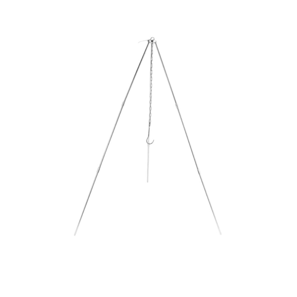 Hanging Pot Camping Tripod Cookware Cooking Pot Tripod Durable Campfire Tripod  Grill Accessories серебряный