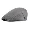Men Cabbie Flat Cap Breathable Mesh Summer Spring Hat Adjustable Newsboy Beret Ivy Cap Ideal Choice for Gifts
