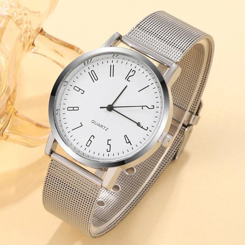 

Мужские трендовые простые повседневные модные ультратонкие календарные цифровые роскошные деловые серебристые сетчатые кварцевые наручные часы из нержавеющей стали