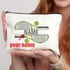 Borsa Trucco Personalizzata Tennis Nome Personalizzato Regalo per Appassionato di Tennis Custodia Cosmetica Regalo Allenatore di Tennis Regali Ragazza Adolescente Astuccio