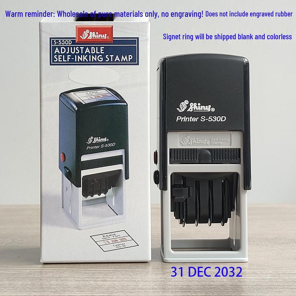 Shiny Self-Inking Custom Engraving Office Seal by Taiwan Teachers