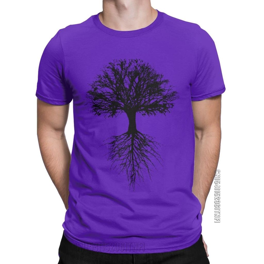 Awesome Tree of Life T-shirt Men's O Neck Cotton T-shirt Natural Classic Casual Comfort Short Sleeve Summer T-shirt