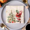 Festive Printed Paper Napkins for Western Restaurants & Bakeries - Home Use & Face Wipes Available