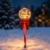 Outdoor Waterproof Landscape Lighting Solar Christmas Ball Light, Color Changing LED Garden Stake with 13 Automatic Dusk to Dawn Yard Decor