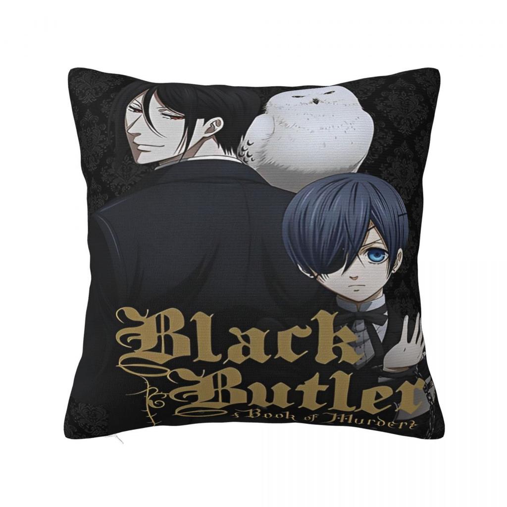 Decorazione Soggiorno Federa Cuscino Anime Black Butler Merch Copricuscini Quadrati Multimisura
