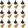Pack of 24 Miniature Broomstick Witch Hat Set Halloween Party Decorations PVC Crafts Accessories for Home Event