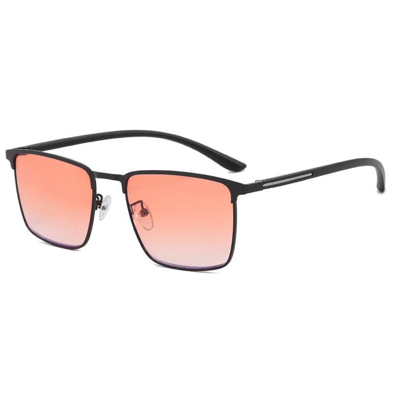 

Dig Cordyceps Glasses Metal Box Gradual Change Pink Purple Lenses Anti Ultraviolet Men And Women The Same Sunglasses