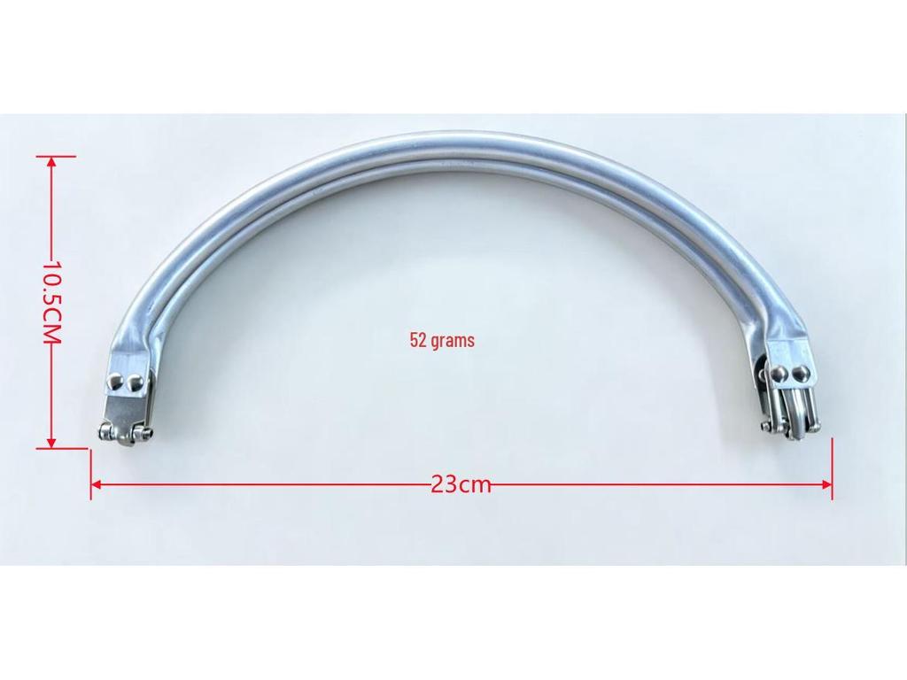 Clip en aluminium Accessoires de sac à main nuage: Pochette à charnière pour femme