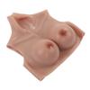 Color 2 Silicone Fake Breast Soft Comfortable Odorless Shapely Trembling Silicone Fake Boobs