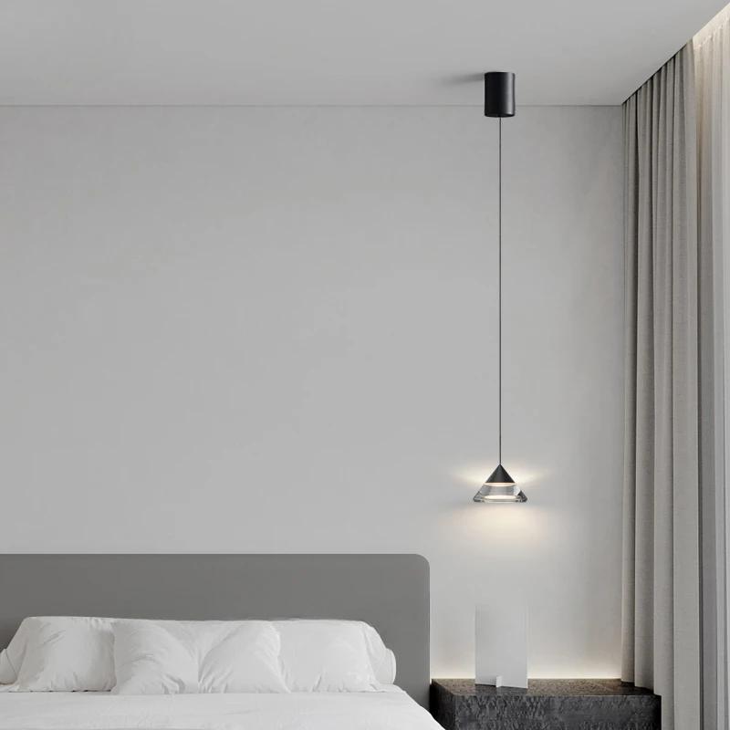 Minimalist Modern LED Pendant Lamp Liftable For Indoor Home Bedroom Bedsides Living Room Restaurant Bar Acrylic Pendant Lamp