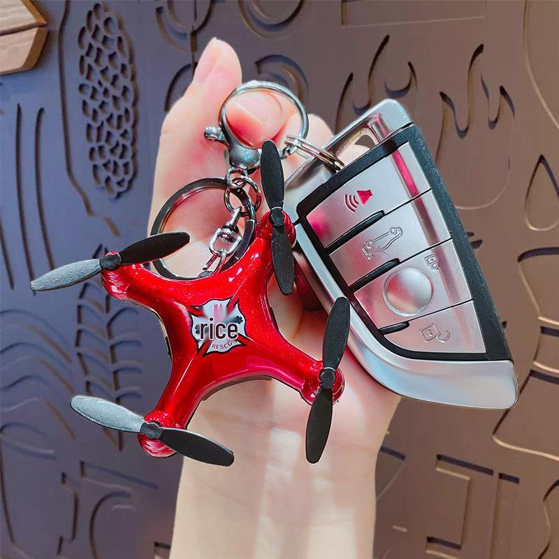 Kreativer Cartoon Mini Drohnen Schlüsselanhänger - Kinder Schulranzen & Autoschlüssel Anhänger Geschenk
