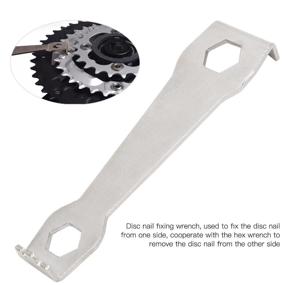 2 Stück 9mm 10mm Kettenblattschraubenschlüssel Legierungsstahl Kettenblattschlüssel DIY Wartung