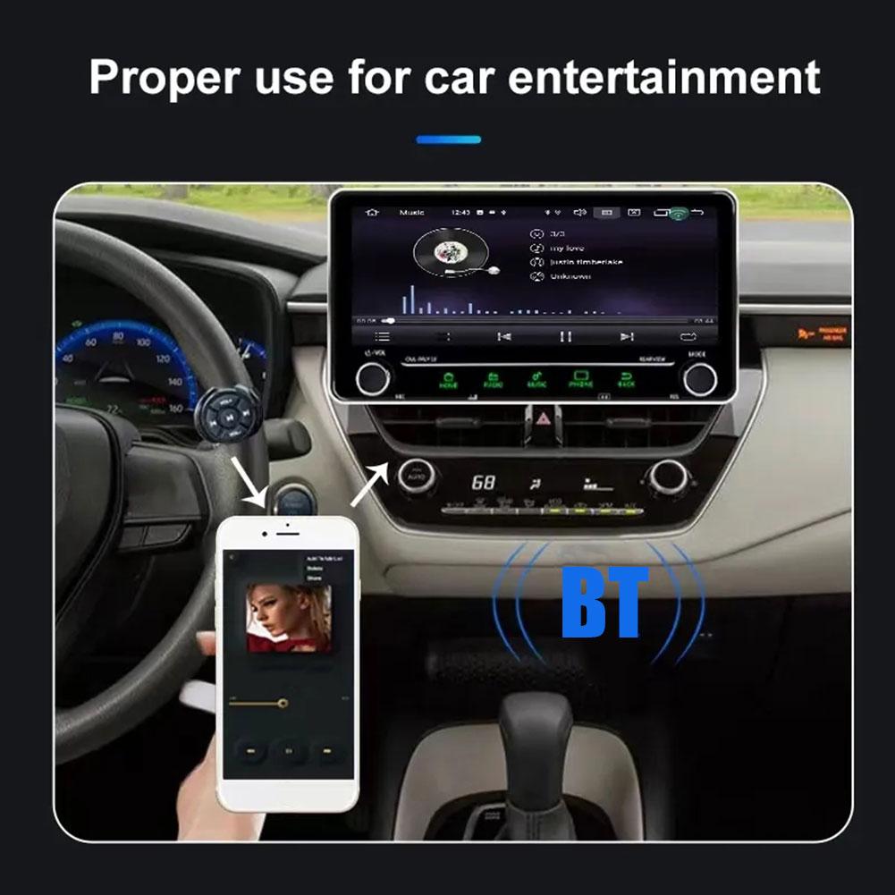 Steering Wheel Button Mobile Phone Remote Control Emote Phone Bike Bluetooth Remote Media Universal Control Mobile Motorcyc T9U8
