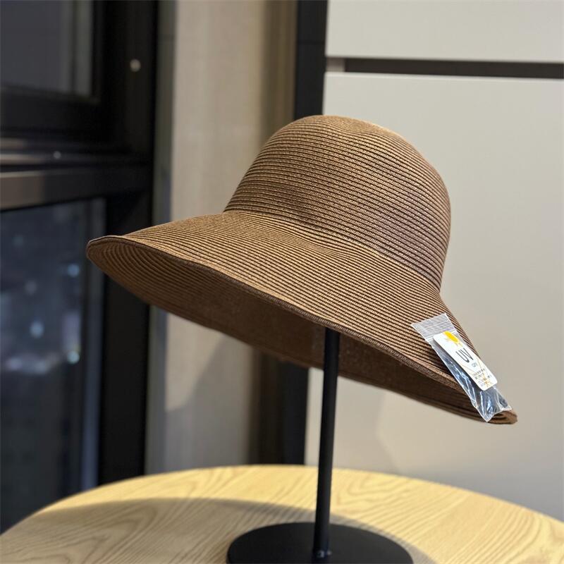 2026New style straw hat for women, summer seaside vacation beach sun protection hat, foldable sunshade hat, wide-brimmed straw hat
