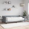 Vidaxl Sofa Z Materacem Do Spania, Jasnoszara, 100X200 Cm, Tkanina
