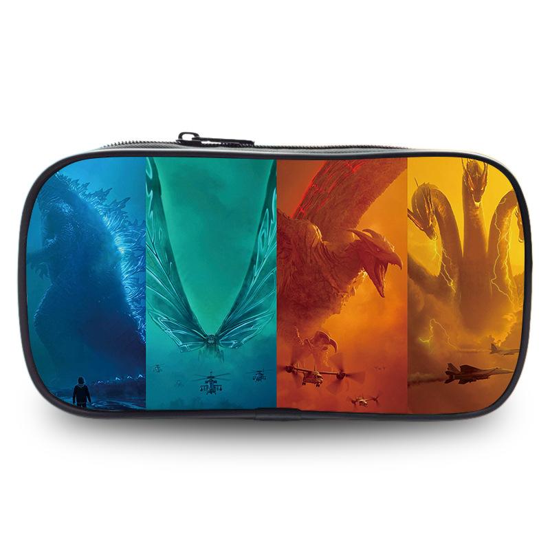 Godzilla Wars King Kong Pencil Case Stationery Case Pencil Case Student Office Pencil Bag Student Pencil Bag Stationery Storage Bag