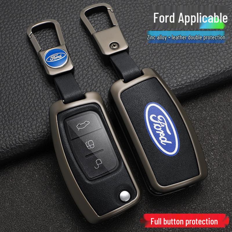 Key Case Cover Shell for Ford Fiesta, Focus (2009-2014), and 17 Years Ecosport Models