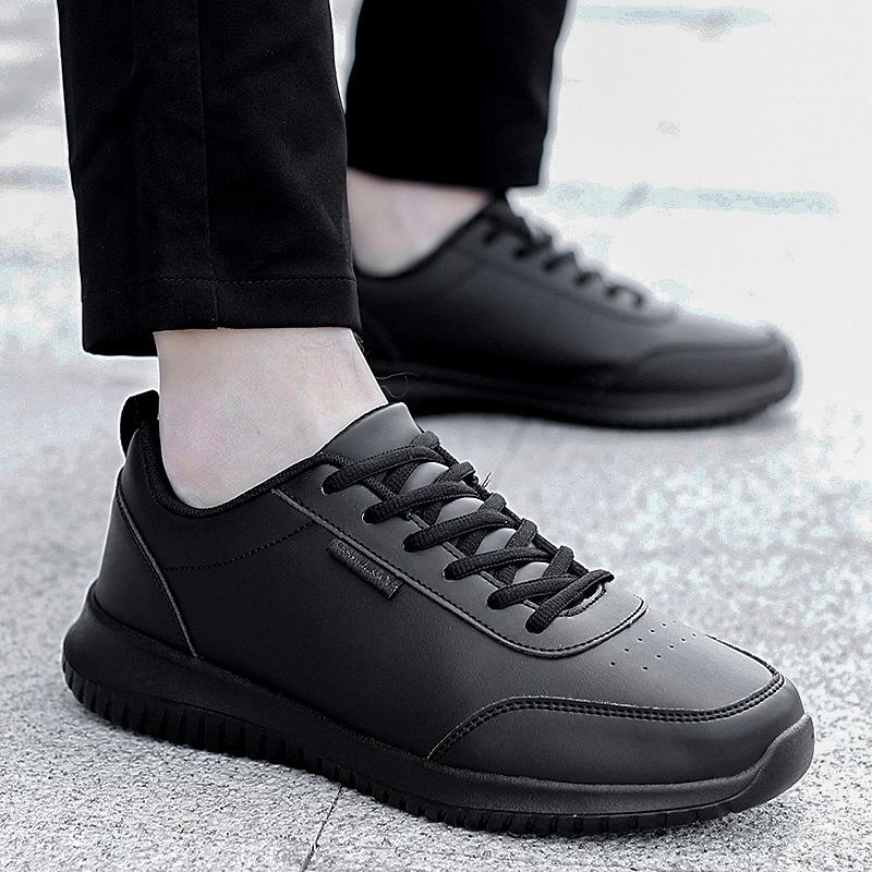 

Factory Large Size Chef Shoes Waterproof Kitchen Shoes Men s Leather Sports Casual Shoes Restaurant Work Shoes 35