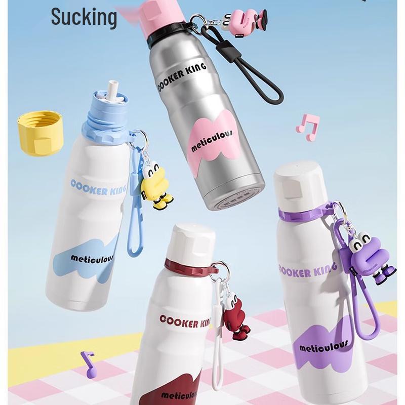 Chu Da Huang 600ml Yakult Style Insulated Travel Flask