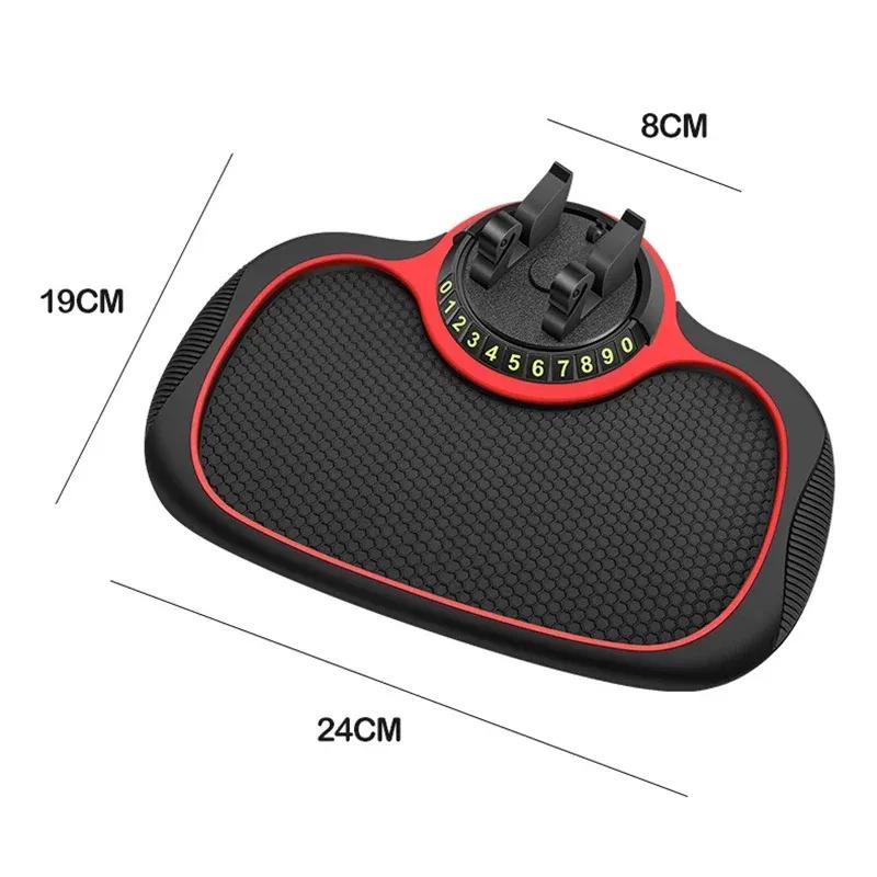 Çok Fonksiyonlu Araba Kaymaz Mat Otomatik telefon tutucu Kaymaz Yapışkan Anti Slayt Dash Telefon Montaj Silikon Pano Araba Pedi Mat