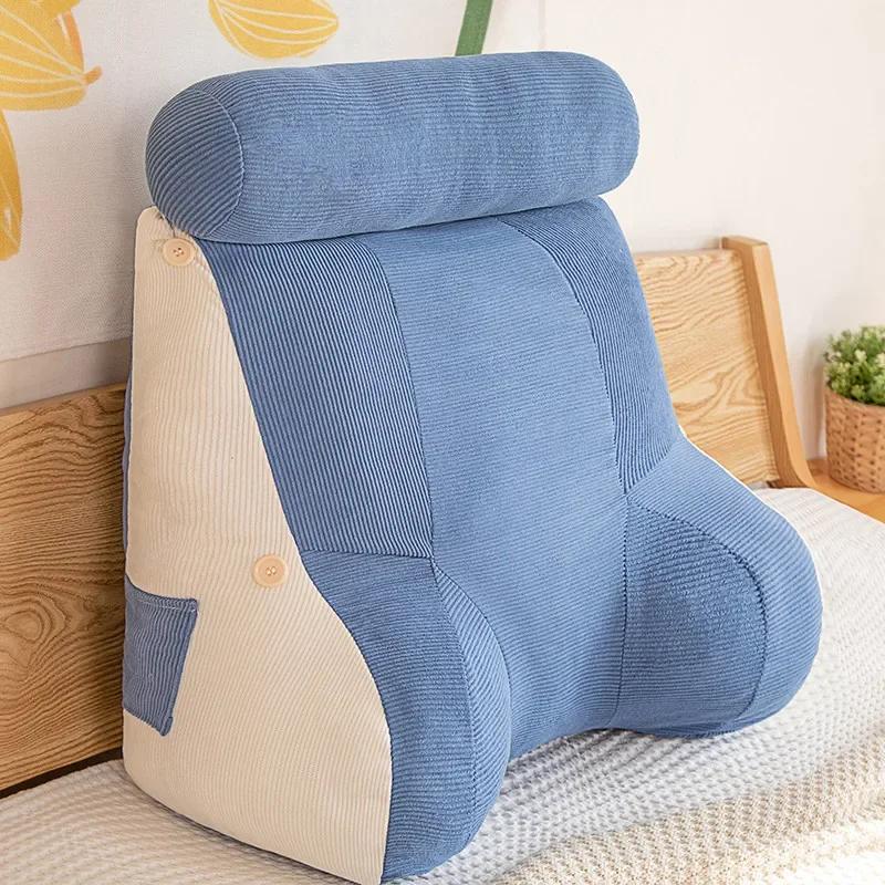 Summer New Corduroy Cool Cushion Waistrest Full Fit Large Backrest Multi Functional Solid Color Cool Cushion Waistrest