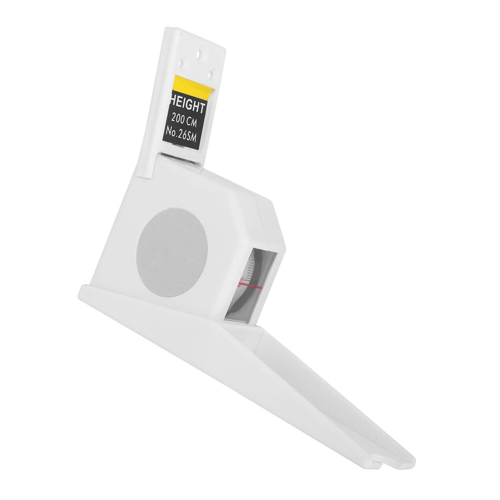 2 Meters Height Stature Meter Retractable Measuring Tape Ruler Metal Measuring Tool (White)