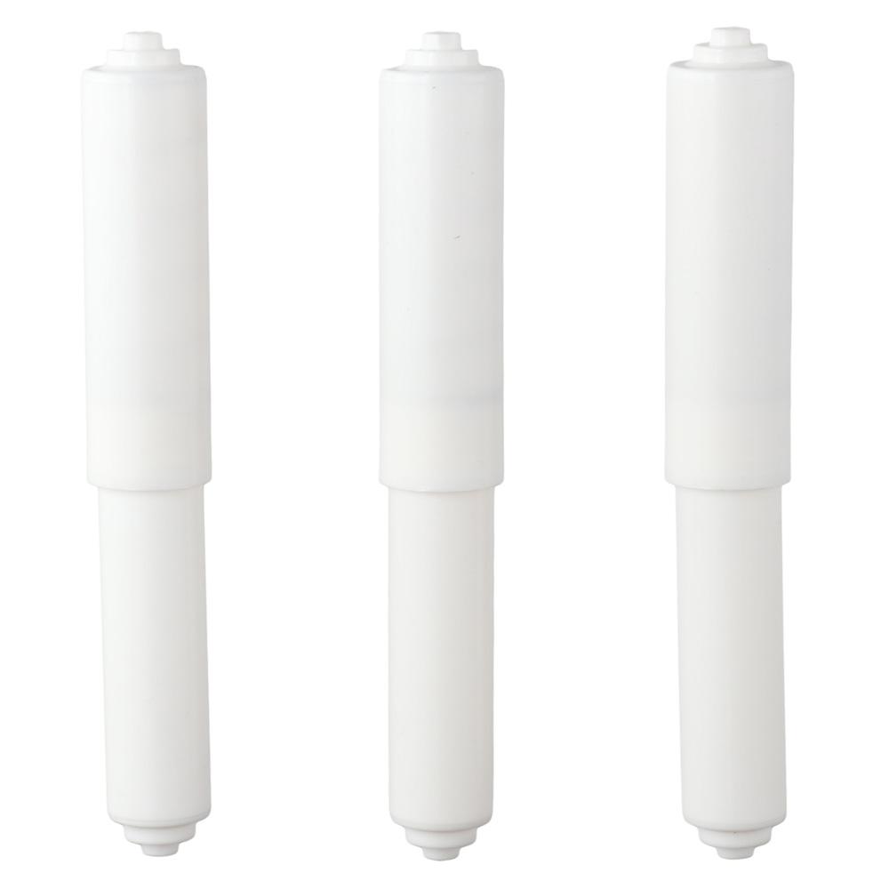 White Toilet Paper Holder Roller Plastic Spindle Replacement Rod  Toilet
