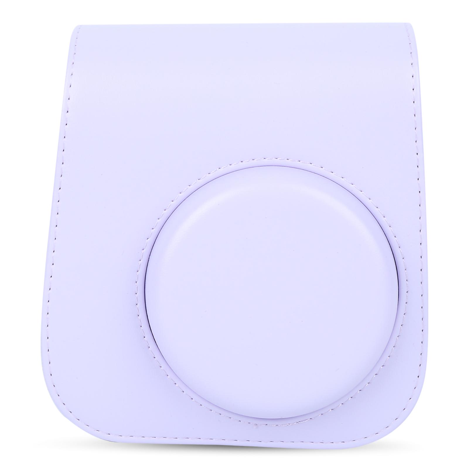 

PU Leather Case Bag with Shoulder Strap for Fujifilm Instax Mini 11 Camera фиолетовый