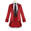 Anime DATE A LIVE Kotori Itsuka Cosplay Red Coat Shirt Skirt Tie Belt Wig Lovely School JK Uniform Halloween Full Set Costumes