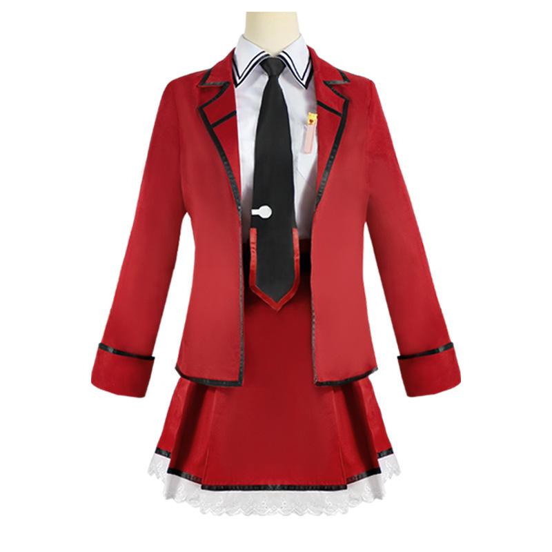 Anime DATE A LIVE Kotori Itsuka Cosplay Red Coat Shirt Skirt Tie Belt Wig Lovely School JK Uniform Halloween Full Set Costumes