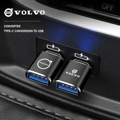 Type C To USB Port Converter Charging Cable Adapter For Volvo Rdesign XC90 XC40 XC60 V60 V70 V90 V40 EC40 EX40 S80 S60 S90 C30
