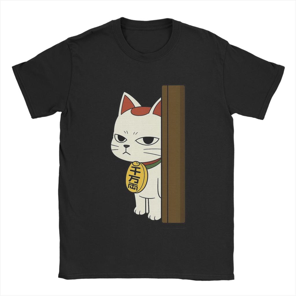 Novelty Anime Dandadan Turbo Granny Cat T-Shirt for Men Crewneck Pure Cotton T Shirts  Short Sleeve Tees New Arrival Clothes