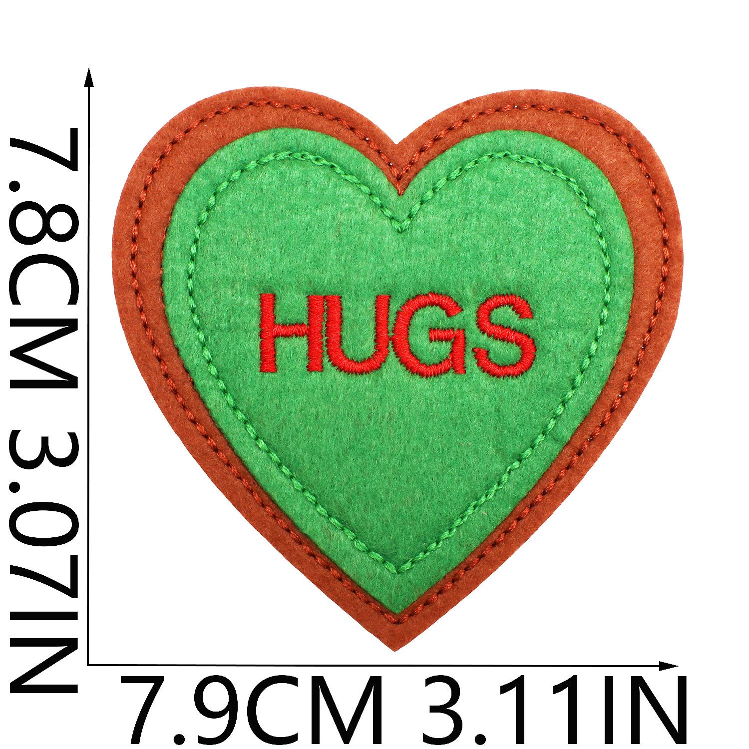 

Fashion Love Patch Sticker Computer Embroidery Label Sweet Love Embroidery Cloth Sticker Lanyard Love Clothes Decoration no. 13_3 pieces