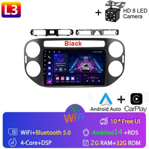 Fortress 9"Car Android 12 For VW Volkswagen Tiguan 1 NF 2006-2016 2Din Car Radio Multimedia Video Player GPS Stereo Navi CarPlay