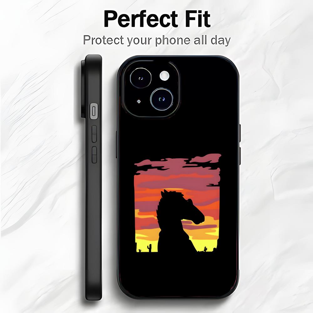 

Satirical Dark Cartoon B-BoJack Horseman Phone Case Phone Case Soft Packaging Lightweight For iPhone17 16 15 14 13ProMax iphone12promax