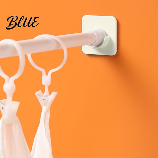 Secure Bond Shower Load-bearing Wall with Strong Holder 4Pcs Curtain Rod Adhesive Waterproof Mount Easy